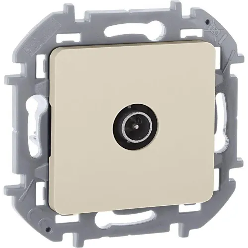 Розетка телевизионная оконечная TV Inspiria 10дБ 5-862мГц механизм сл. кость IEK 673871