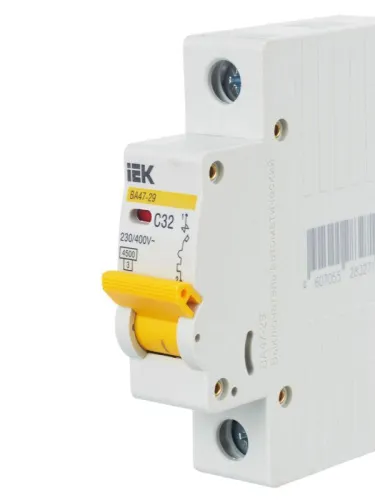 Выключатель автоматический модульный 1п C 32А 4.5кА ВА47-29 KARAT IEK MVA20-1-032-C фото 9