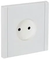 Розетка СП FORTE&PIANO FP217 10А без заземл. защ. шторки винт. крепл. бел. IEK FP-R13-10-K01