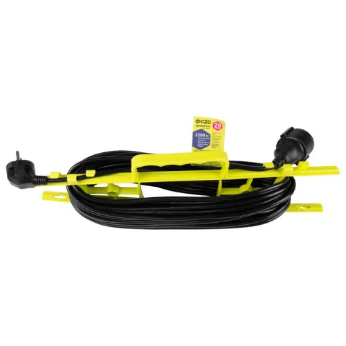 Удлинитель-шнур на рамке 1х20м с заземл. CSG100-2000 ФАZА 5063884