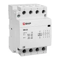 Контактор модульный КМ 32А 4NО (3 мод.) EKF km-3-32-40