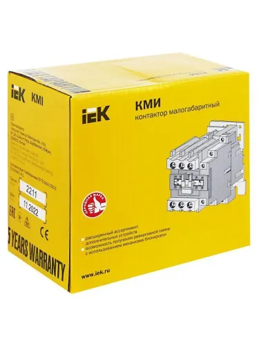 Контактор КМИ-34012 40А 400В/AC3 1НО 1Н3 KARAT IEK KKM31-040-400-11 фото 3
