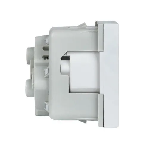 Розетка 45х45 PRO 45град. с заземл. белая EKF E6MR16-028-10-45 фото 2