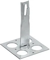 Держатель проводника круглого 6-8мм плоск. кровля H=90мм оцинк. сталь IEK ZDP85-11-6-68-90