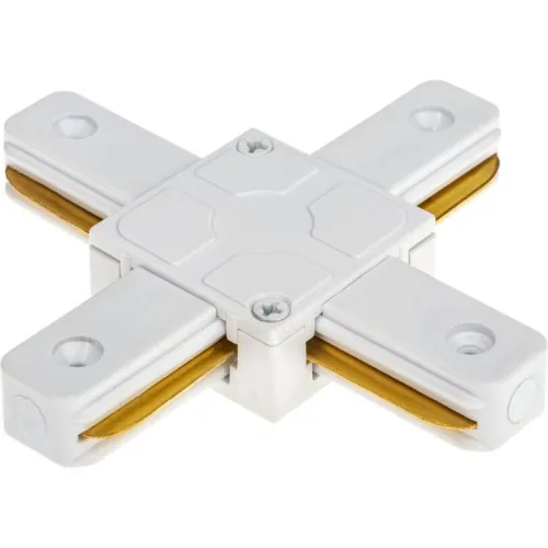 Коннектор трековый для соединения шинопровода Х-образн. жесткий ARTLINE пластик/медь бел. Ritter 59749 4 фото 2