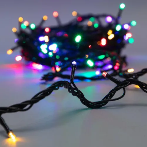 Гирлянда светодиодная управляемая"Нить" 10м 100LED мультиколор 10Вт 220-240В IP65 8 режимов провод ПВХ черн. (нужен контроллер 217-204) Neon-Night 303-139 фото 3