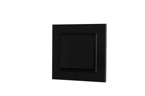 Выключатель 1-клав. Karea LINE STAR чер. Makel 86054001 фото 2