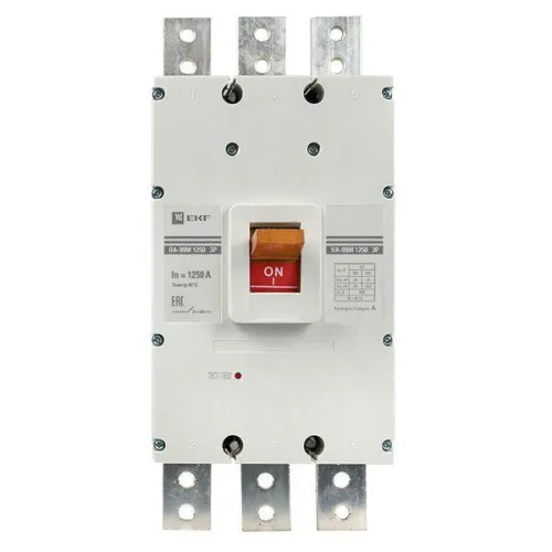 Выключатель автоматический 3п 1250/1250А 35кА ВА-99М PROxima EKF mccb99-1250-1250m фото 2
