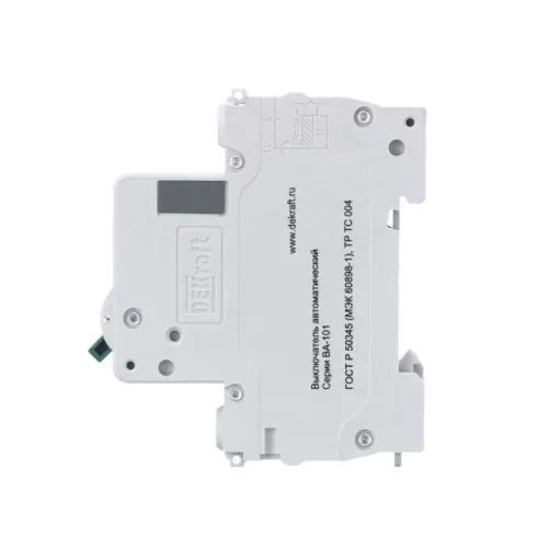 Выключатель автоматический модульный 1п C 6А 4.5кА ВА-101 DEKraft 11052DEK фото 2