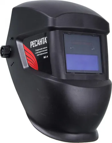Маска сварочная МС-4 (без регулир. чувств. и задержки времени; задержка откр. 0.5с; сенсор чувств. пост.; светофильтр; ТСК 2101) Ресанта 65/34 фото 2