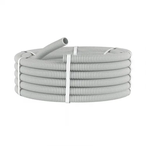 Труба гофрированная ПВХ гибкая тяжелая d25мм без протяжки сер. (уп.50м) DKC 90525 фото 2