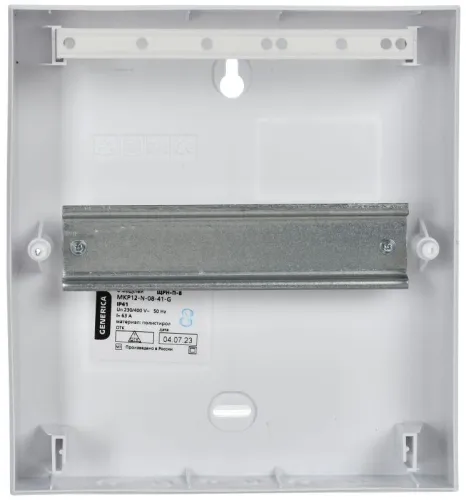 Бокс ЩРН-П-8 мод. навесной пластик IP41 GENERICA MKP12-N-08-41-G фото 2