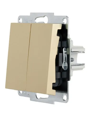 Выключатель двойной VESNA зол. LEZARD 742-3688-101 фото 4