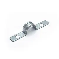 Скоба крепежная двухлапковая усиленная противопожарная СМДУ d14-15мм метал. отв. d 6.5мм (уп.100шт) Промрукав PR13.02435