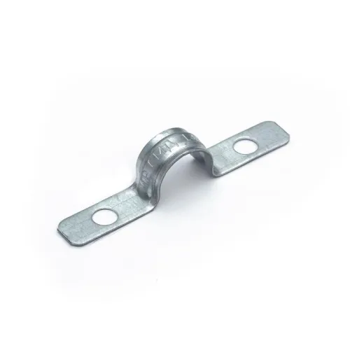 Скоба крепежная двухлапковая усиленная противопожарная СМДУ d14-15мм метал. отв. d 6.5мм (уп.100шт) Промрукав PR13.02435