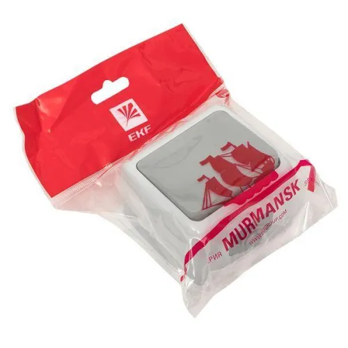 Кнопка звонка 1-кл. ОП Мурманск 10А IP54 сер. EKF EFZ10-026-30-54 фото 2