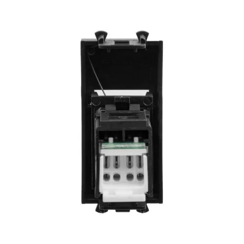Розетка компьютерная 1мод. Avanti "Черный матовый" RJ45 кат.6 модульная DKC 4412291 фото 3