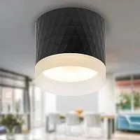 Светильник OL37 BK GX53 IP20 настенно-потолочный спот черн. ЭРА Б0056384