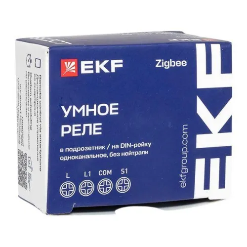 Реле умное в подрозетник 1-канальное Zigbee Connect Select без нейтрали EKF ssh-1g-zb-nn фото 2