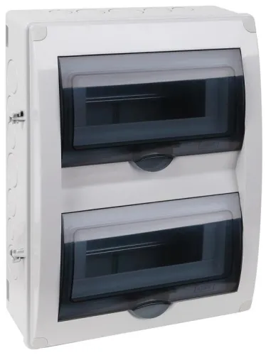 Щиток отркрытая проводка на 20 модулей с 2 вертик.дверцами 390х302х120мм IP65 УХЛ1 Ruvinil 69020 фото 2