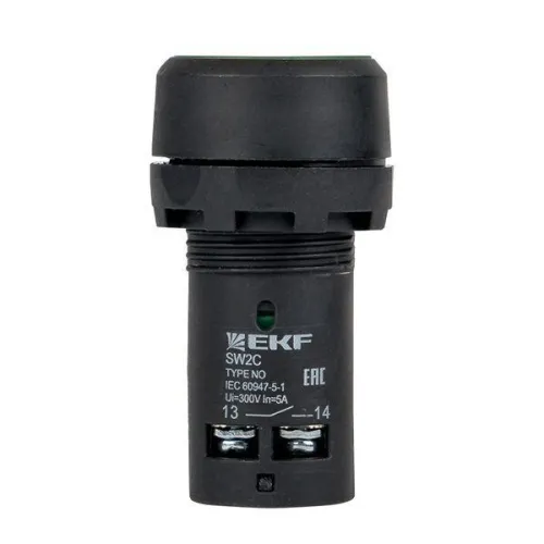 Кнопка SW2C-11 с фиксацией зел. NO+NC PROxima EKF sw2c-11f-g фото 4