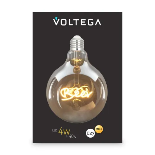 Лампа светодиодная филаментная Loft 271 G125 4Вт 2500К E27 Voltega 8555 фото 7