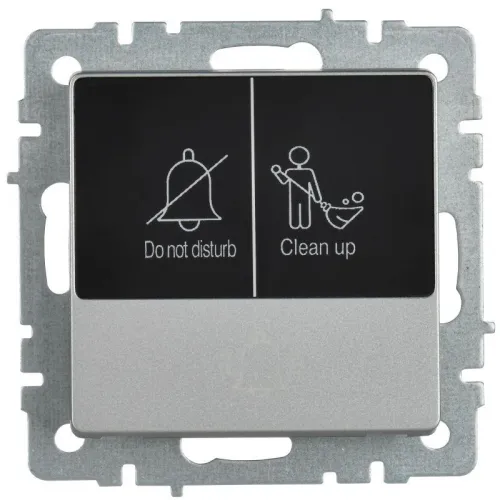 Кнопка звонка BRITE 10А ВС10-1-9-БрА для отелей с индик. механизм алюм. IEK BR-V14-2-10-K47 фото 6