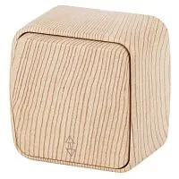 Переключатель 1-кл. ОП Polo 3-103-11 10А 250В IP20 сосна Intro Б0053536