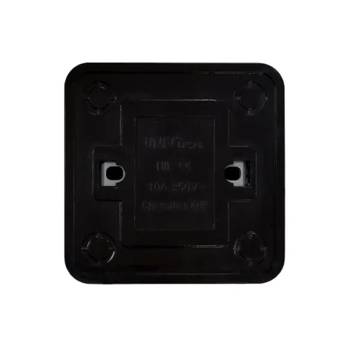 Выключатель 2-кл. ОП Олимп 10А IP20 с подсветкой черн. Universal 2214 фото 3