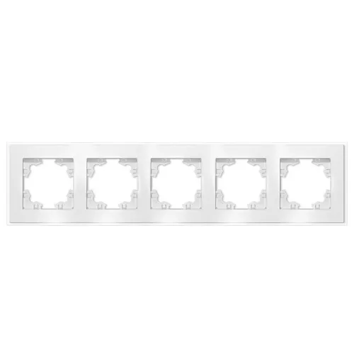 Рамка 5-м Афина стеклянная бел. UNIVersal 2246