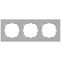 Рамка 3-м СП Accent 6-503-03 алюм. Intro Б0063782
