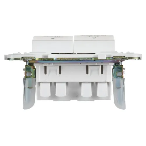 Выключатель 2-кл. SKANDY 10А SK-V16W для отелей с индикацией арктич. бел. IEK SK-V20-2-10-K01 фото 5