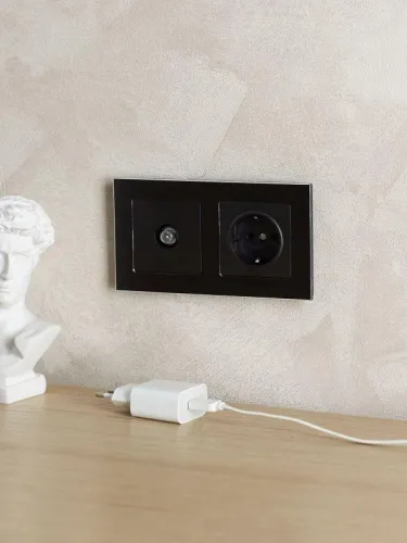 Рамка 2-м BRITE РУ-2-1-БрЧ металл черн. IEK BR-M22-M-K02 фото 6