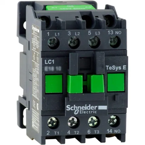 Контактор TeSys E 3п 18А кат. 380В AC 1НО AC-3 SchE LC1E1810Q5