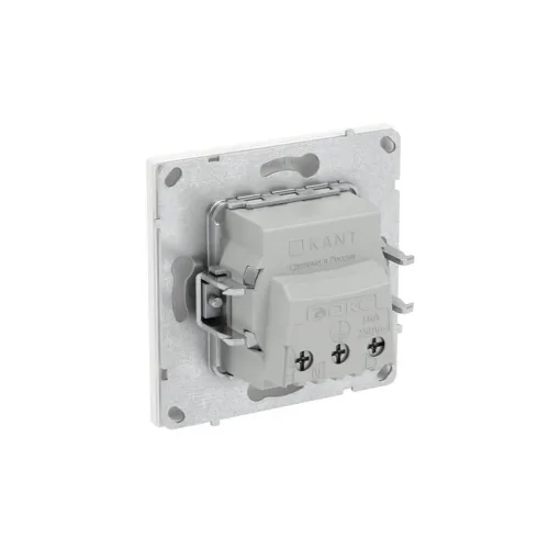 Розетка силовая KANT 2P+E без шторки бел. магнолия DKC 7000033 фото 5