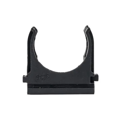 Держатель для труб (клипса) d25мм черн. (уп.10шт) Plast EKF derj-z-25b фото 4