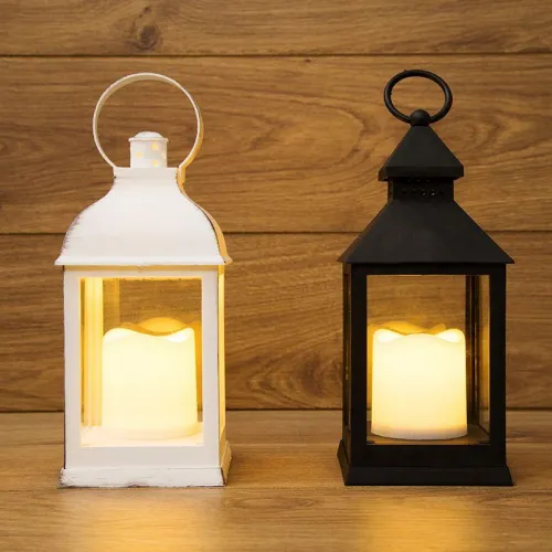 Фонарь декоративный 10.5х10.5х24см тепл. бел. со свечкой корпус черн. Neon-Night 513-051 фото 14