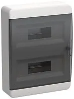 Корпус ЩРН-П-24 TEKFOR IP41 черн. прозр. дверь пластик. IEK TF5-KP12-N-24-41-K01-K03