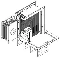 Секция фланцевая вверх Тип2 1250А Al 3L+N+PER НК IP55 тран. IEK LB-1250A4-25-F-FU2