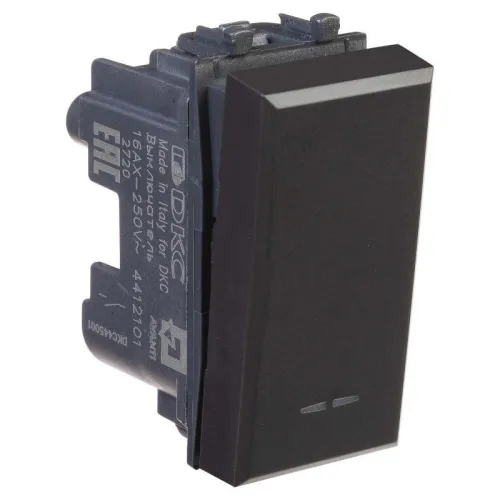 Выключатель модульный 1мод. Avanti "Черный матовый" DKC 4412101 фото 6