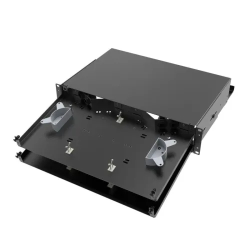 Полка оптическая выдвижная без лицевой панели неукомплектованная 2U черн. DKC RNFPE2U48 фото 2