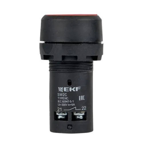 Кнопка SW2C-11 возвратная кр. NO+NC EKF sw2c-11s-r фото 4