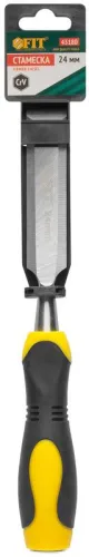 Стамеска профи CrV двухцветная прорезиненная ручка 24мм FIT 43180 фото 4