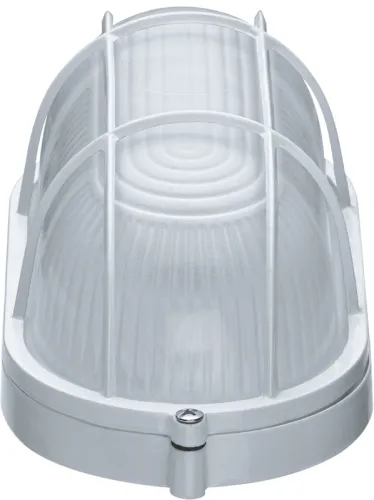 Светильник ЛОН 94 801 NBL-O2-60-E27/WH 1х60Вт E27 IP54 (аналог НПБ 1402 бел. овал с решеткой 60Вт) Navigator 94801 фото 2