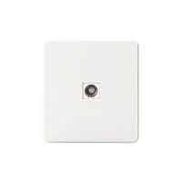 Розетка телевизионная TV СП ROUND MIELE перламутр Kranz KR-78-0723-1