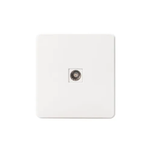 Розетка телевизионная TV СП ROUND MIELE перламутр Kranz KR-78-0723-1