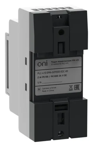 Модуль входов выходов ПЛК 410 2 входа Pt100/Pt1000 24В DC ONI PLC-410-EMA-02P000-0DC-00 фото 8