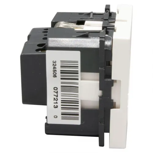 Розетка 1-м СП 2мод. Mosaic 16А IP20 2P+E с заземл. защ. шторки немецк. стандарт винтов. клеммы механизм бел. Leg 077213 фото 4