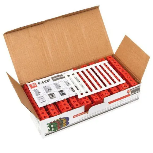 Колодка клеммная JXB-10/35 (70а) крас. EKF plc-jxb-10/35r фото 2