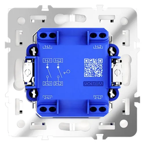 Выключатель 2-кл. СП S70 10А механизм бел. глянцевый Voltum VLS020101 фото 5